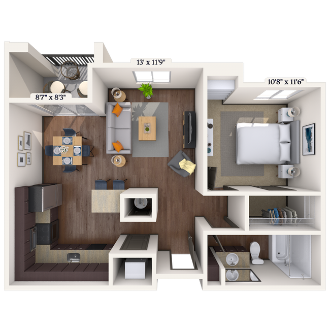 Unit 2032 2032 floor plan